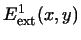 $\displaystyle E_{\rm ext}^1(x,y)$
